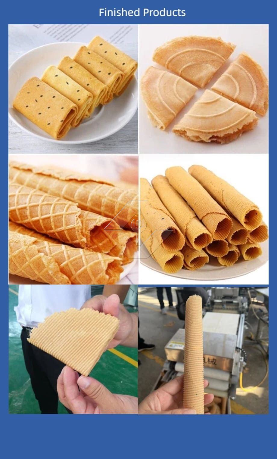 Rotary Rolling Sugar Cone Baking Ice Cream Poke Cornet Rolled Cones Making Machine