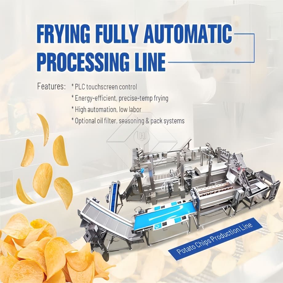 Automatic Large Scale Fried French Fries Potato Chips Making Machine Turkey Price Potato Fries Production Line