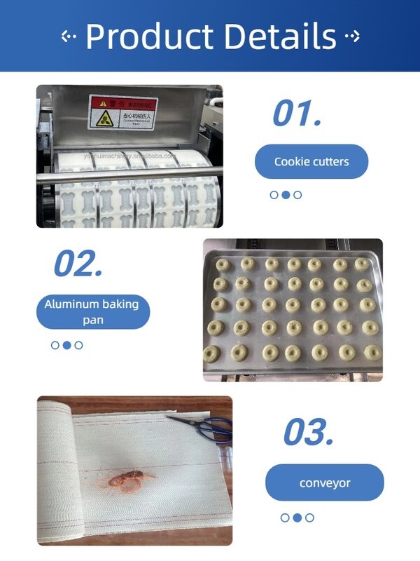 Key features of the main structures of the multi-functional peach shortbread machine Key features of the main structures of the multi-functional peach shortbread machine