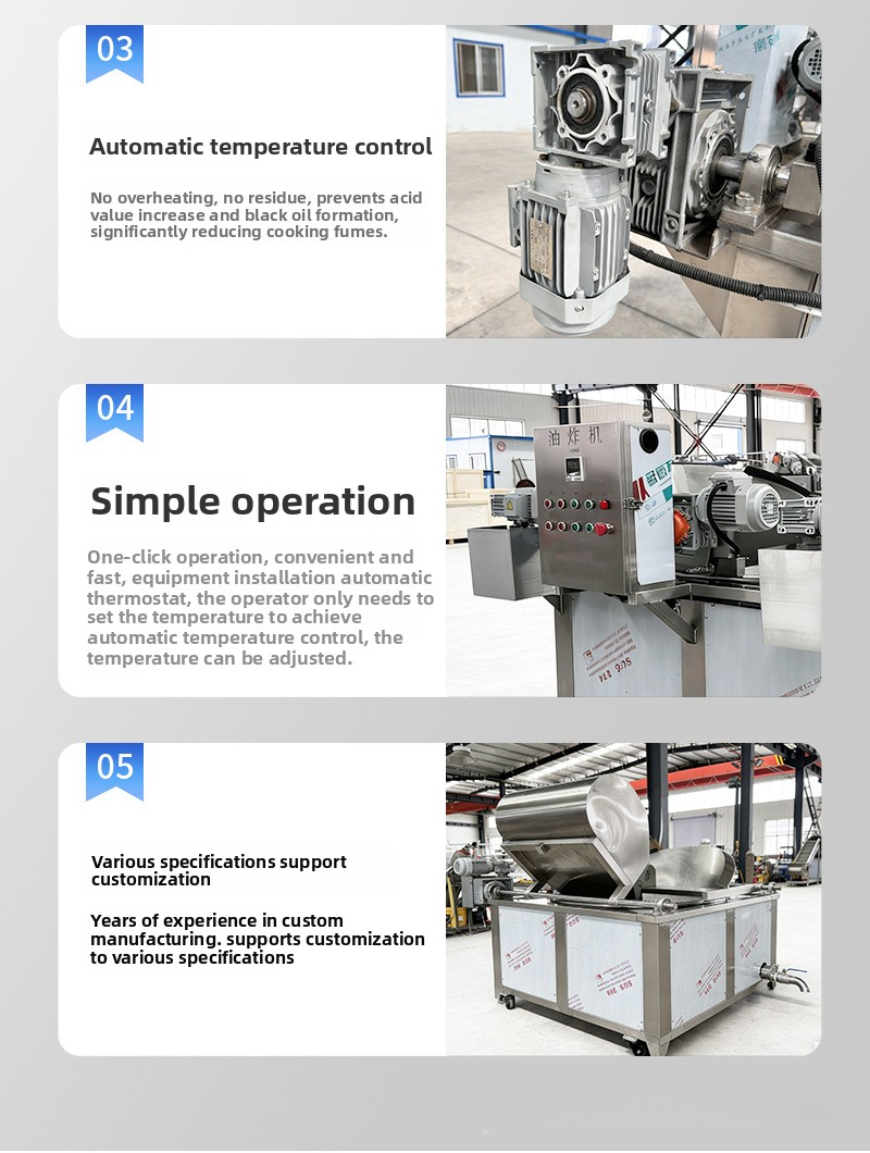 Automatic Fried Snack Donuts Potato Chips Fried Chicken Fryer Supplier