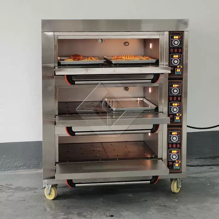 Commercial 4 Deck 16 Tray Bakery Oven