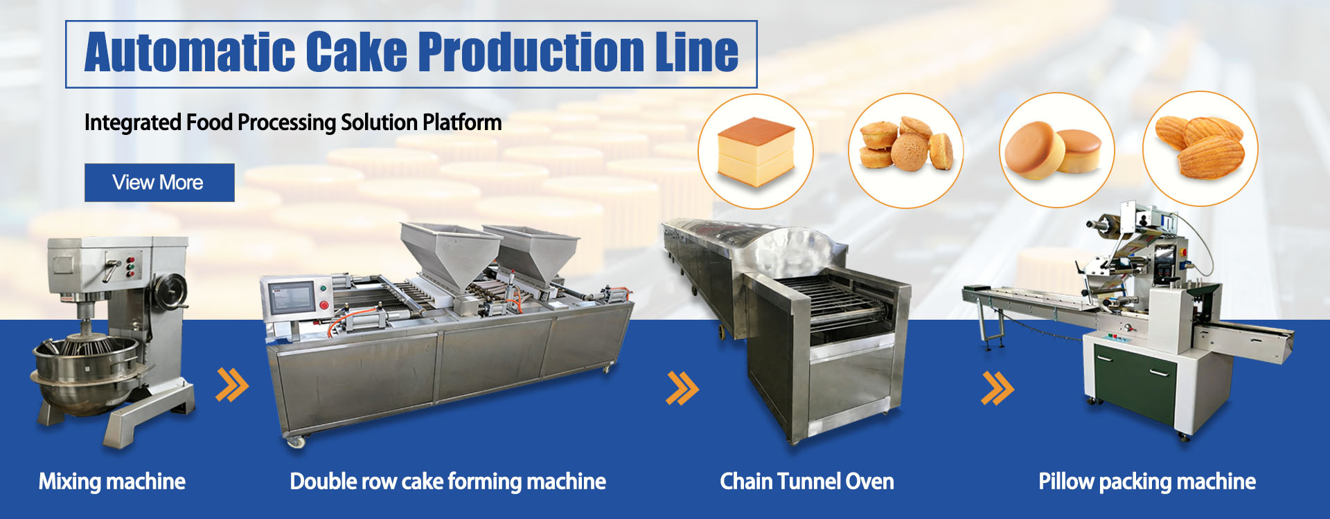 AUTOMATIC CAKE PRODUCTION LINE