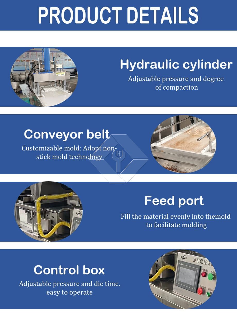 Stainless Steel Rice Cake Maker Machine Sugar Cube Forming Machinery Stainless Steel Rice Cake Maker Machine Sugar Cube Forming Machinery