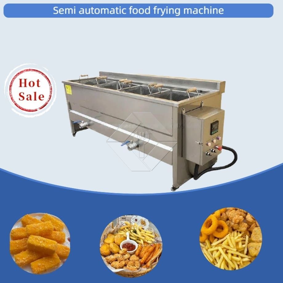 Professional Batch Type Snacks Frying Machine Manual French Fries Frying Machine High Quality