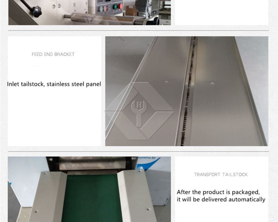 Horizontal Pillow Incense Sticks Noodles Packaging Frozen Fruits Sandwich Food Flow Packing Machine