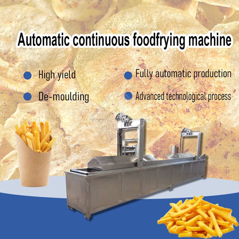 Electric Chicken Fryer Machine Chicken Deep Fryer Machine Automatic Continuous Fryer hamburger Frying Machine with Conveyor