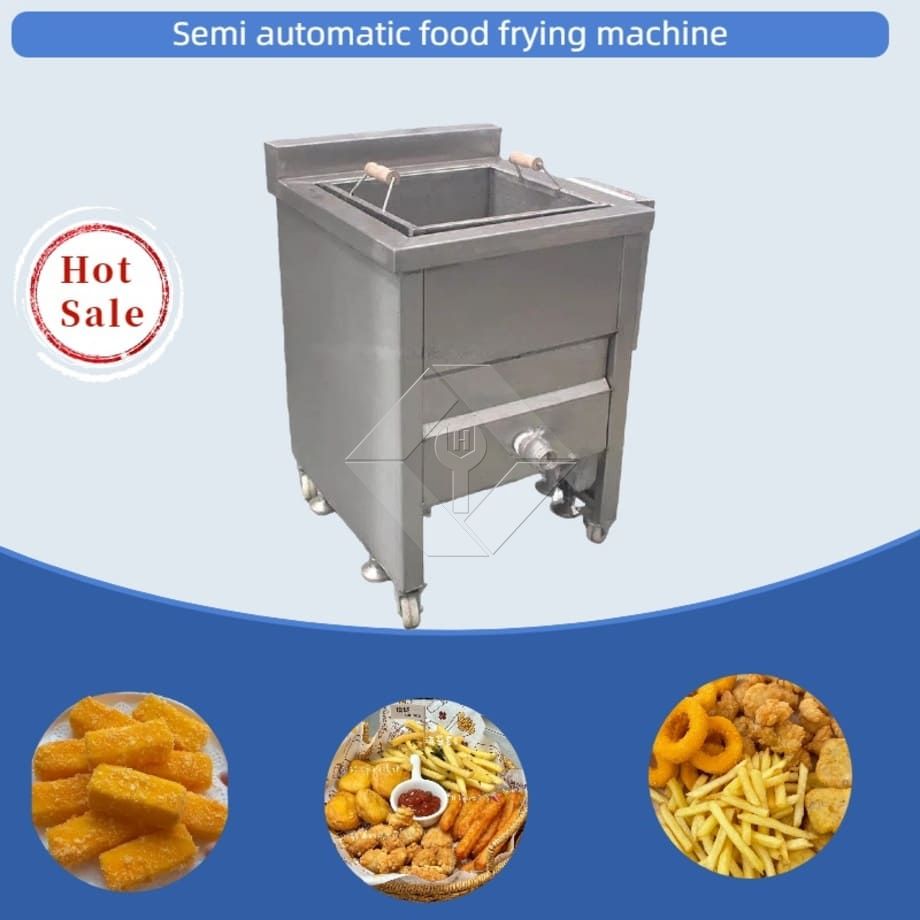 Professional Batch Type Snacks Frying Machine Manual French Fries Frying Machine High Quality