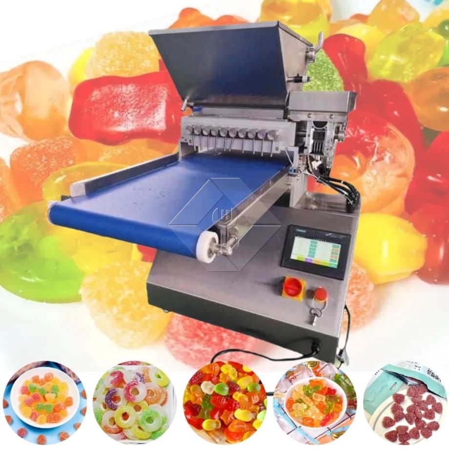 Bear Jelly Candy Chocolate Automatic Desk Top Mini Desktop Vitamin Gummy Depositor Production Form Make Machine