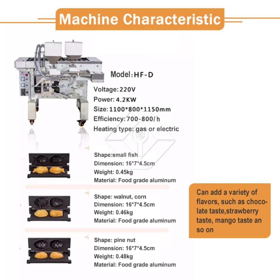 Fully Automatic Taiyaki Cake Machine Fully Automatic Taiyaki Cake Machine