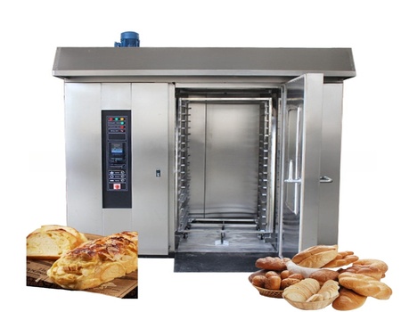 To better utilize a 64-pan hot air rotary oven, the following points are essential.