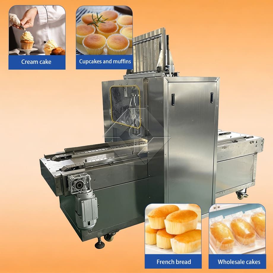 Automatic Muffin Production Line Factory Price Industrial Mini Cup Cake Making Machine to Put Cupcake Papers