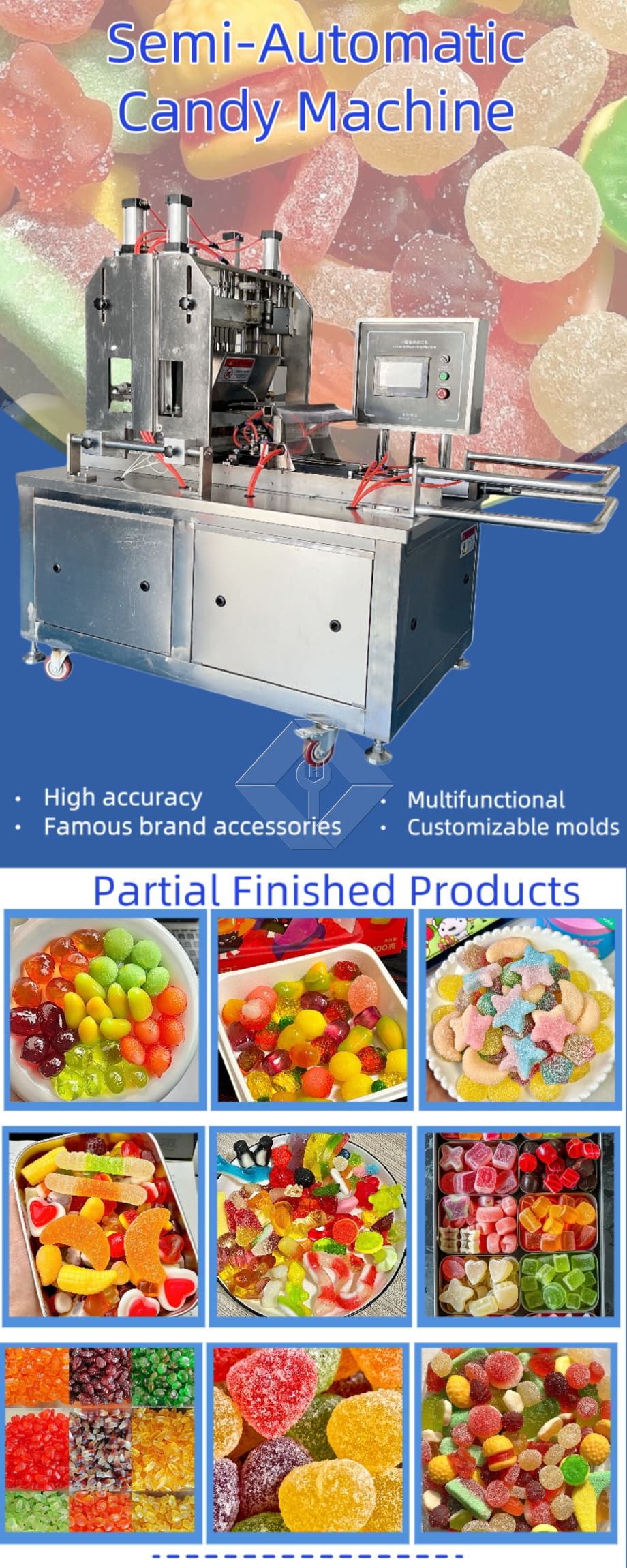 Small Gummy Candy Making Machine Jelly Gummy Bear Machines Small Jelly Candy Production Machine Small Gummy Candy Making Machine Jelly Gummy Bear Machines Small Jelly Candy Production Machine