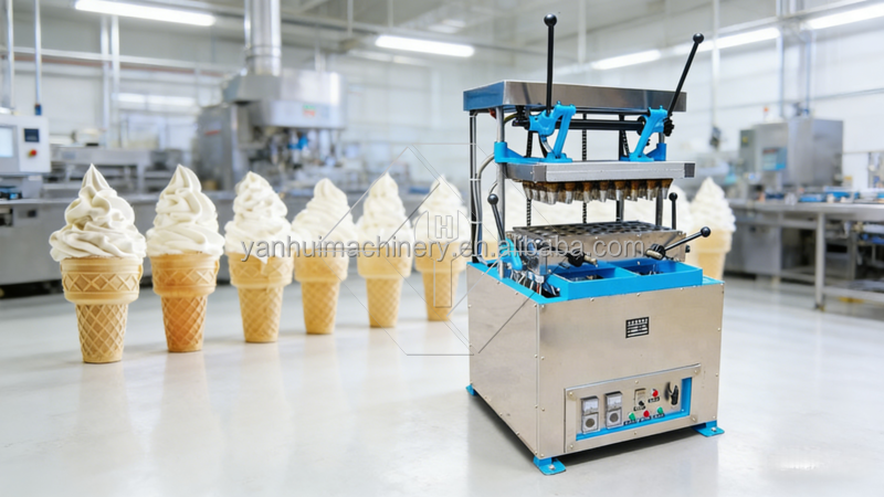 Monaka Taco Choco Shell Baking Ice Cream Wafer Cone Egg Tray Machine