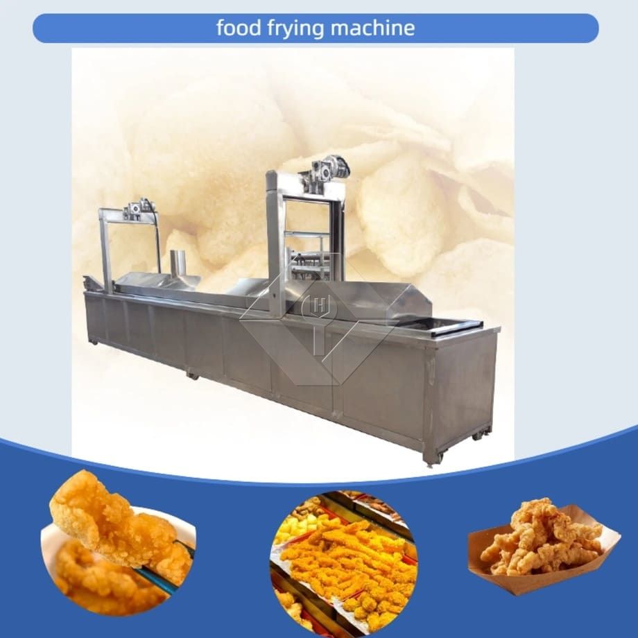 Electric Chicken Fryer Machine Chicken Deep Fryer Machine Automatic Continuous Fryer hamburger Frying Machine with Conveyor