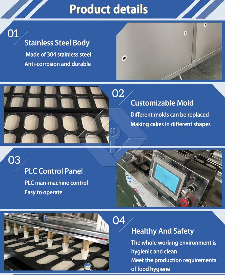 Cake Depositor Layer Cake Cupping Production Line Cake Depositor Layer Cake Cupping Production Line