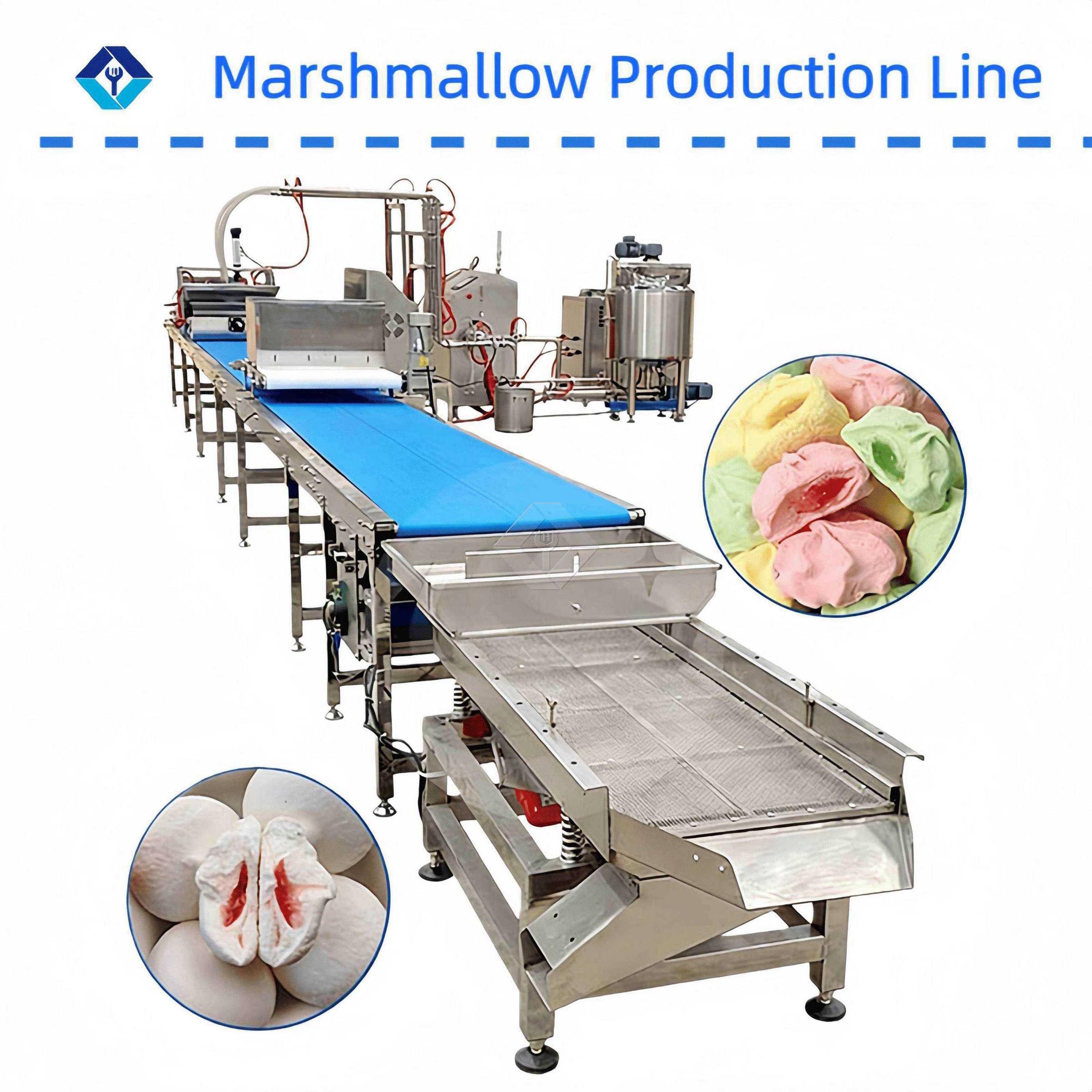 Marshmallow Production Line Energy-saving & Cost-efficient for Candy Making