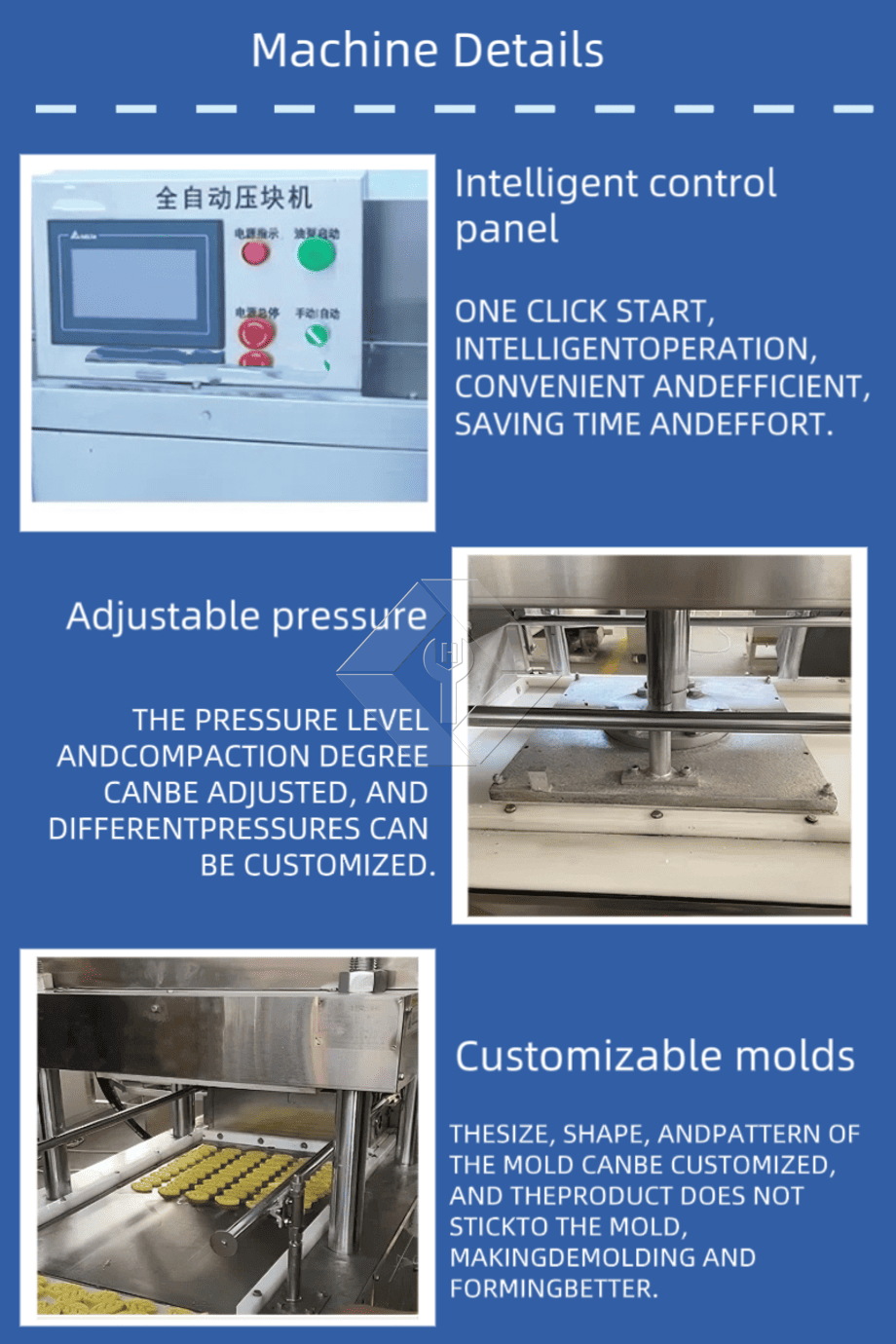 Stainless Steel Rice Cake Maker Machine Sugar Cube Forming Machinery Brown Cube Sugar Press Making Machine Stainless Steel Rice Cake Maker Machine Sugar Cube Forming Machinery Brown Cube Sugar Press Making Machine