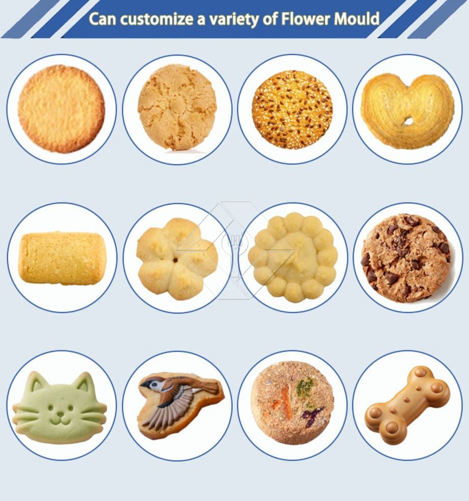 Automatic Biscuit Machine Small Mini Electrical Soft Hard Biscuit Making Machine Peach Pastry Machine Factory Price