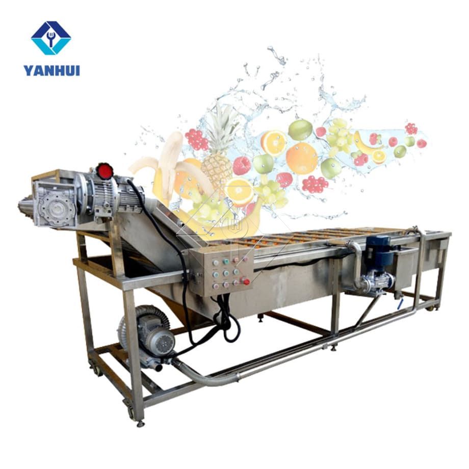 Fruit and Vegetable Washer Conveyor | Bubble Washing Machine for Efficient Produce Cleaning