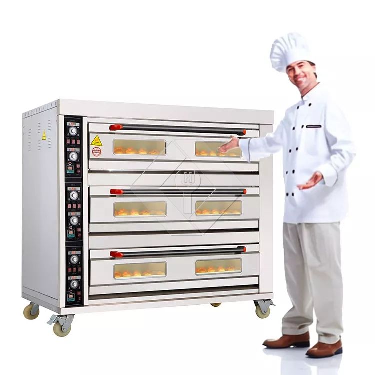 Commercial 4 Deck 16 Tray Bakery Oven