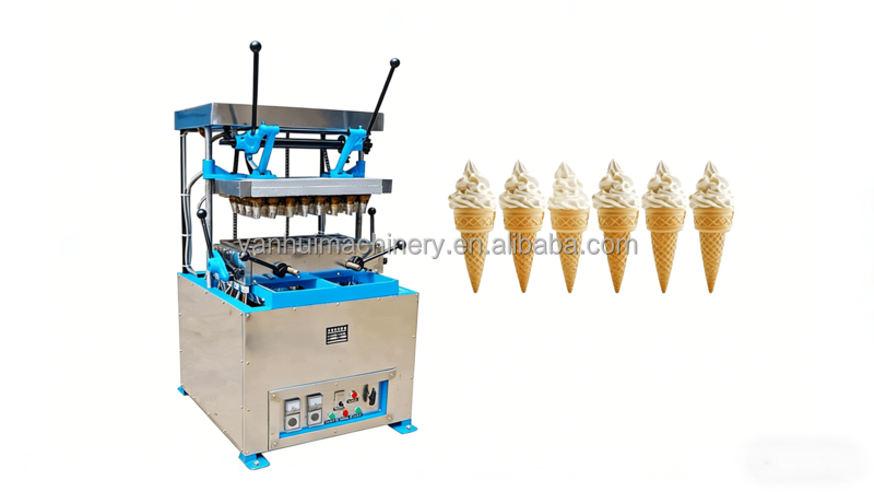 Monaka Taco Choco Shell Baking Ice Cream Wafer Cone Egg Tray Machine