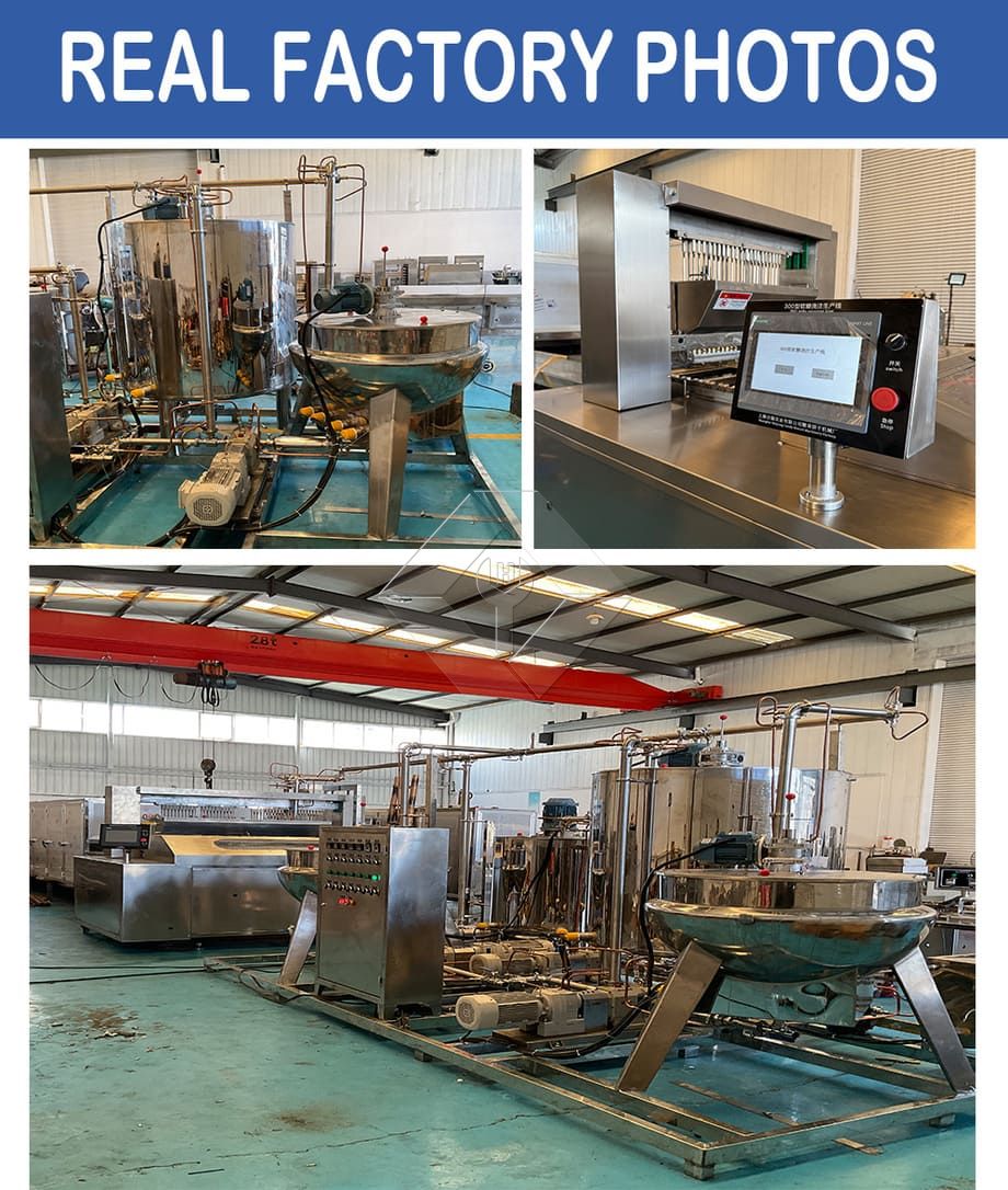 Automatic Hard & Soft&Jelly&Lollipop Gummy Candy Pouring Depositing Making Production Line Automatic Hard & Soft&Jelly&Lollipop Gummy Candy Pouring Depositing Making Production Line