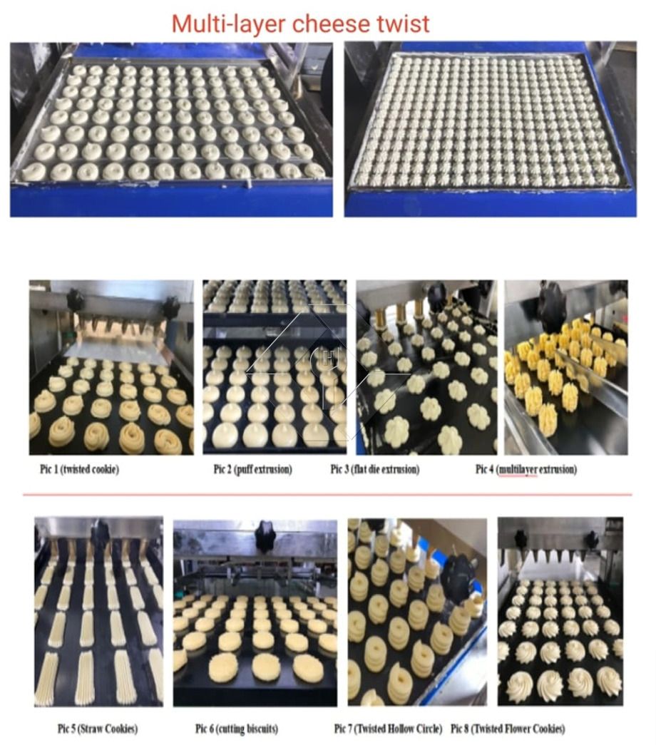 Automatic Shaped Cookie Making Machine with Interchangeable Dies for Customized Biscuit Production and High-Output Industrial Use Automatic Shaped Cookie Making Machine with Interchangeable Dies for Customized Biscuit Production and High-Output Industrial Use