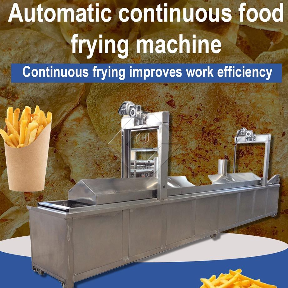 Electric Chicken Fryer Machine Chicken Deep Fryer Machine Automatic Continuous Fryer hamburger Frying Machine with Conveyor