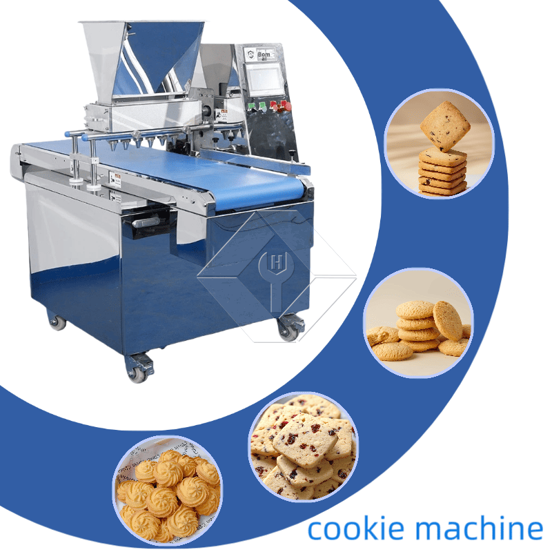 Look! How does my multi-functional cookie machine extrude, twist, and cut spicy strips?