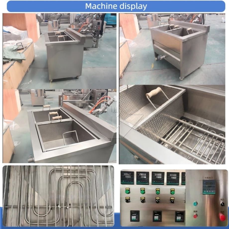 Professional Batch Type Snacks Frying Machine Manual French Fries Frying Machine High Quality