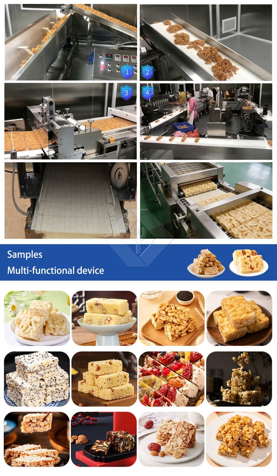 Soft Candy Like Sachima Making Machine/caramel Treats Production Line/for Snack Chinese Factory Soft Candy Like Sachima Making Machine/caramel Treats Production Line/for Snack Chinese Factory
