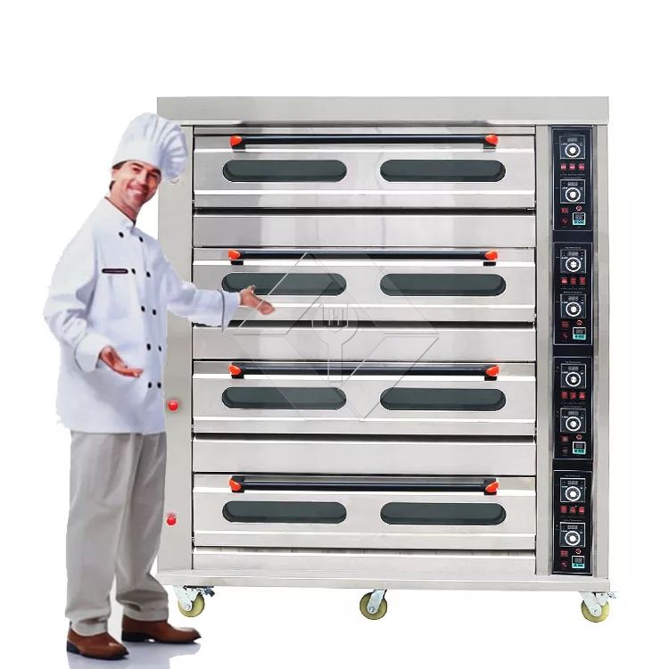 Commercial 4 Deck 16 Tray Bakery Oven