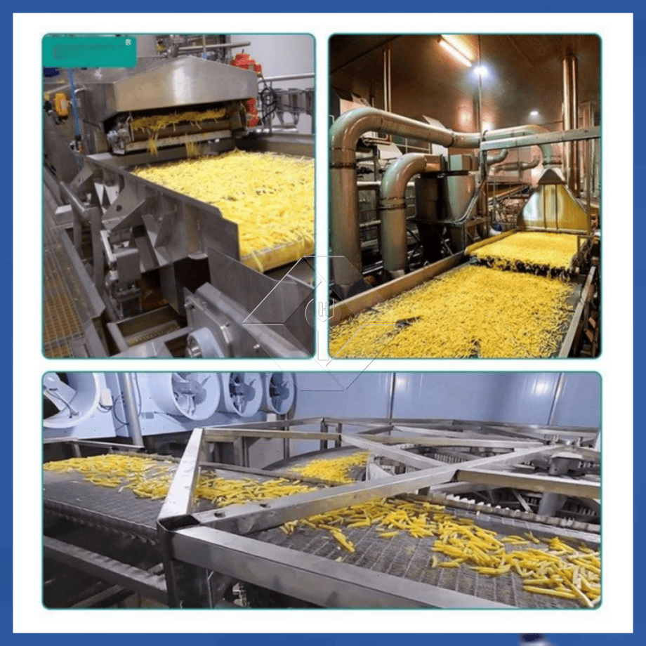 Factory Price 100-1000kg Automatic Frozen French Fries Potato Chips Making Machine Production Line for Sale
