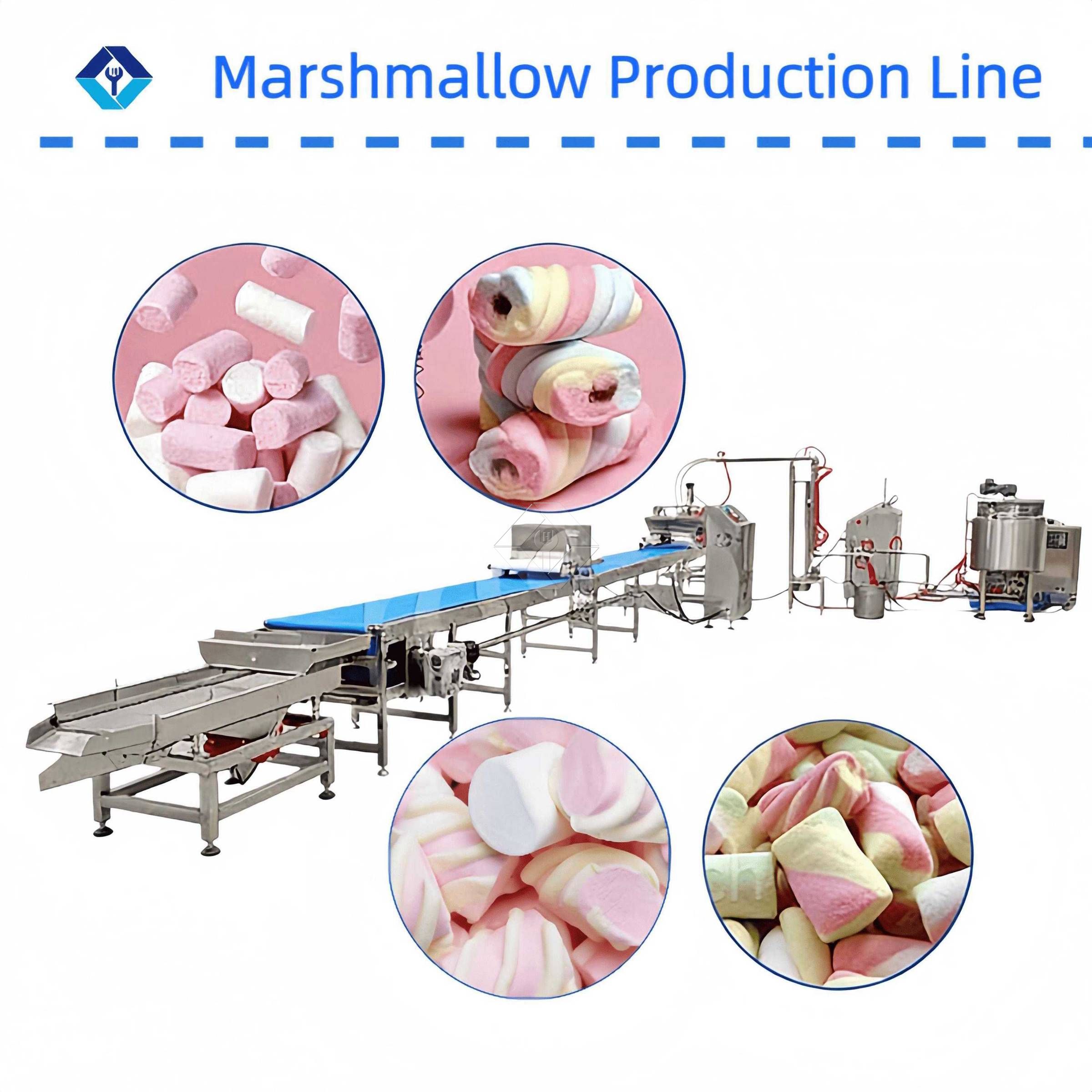 Marshmallow Production Line Energy-saving & Cost-efficient for Candy Making
