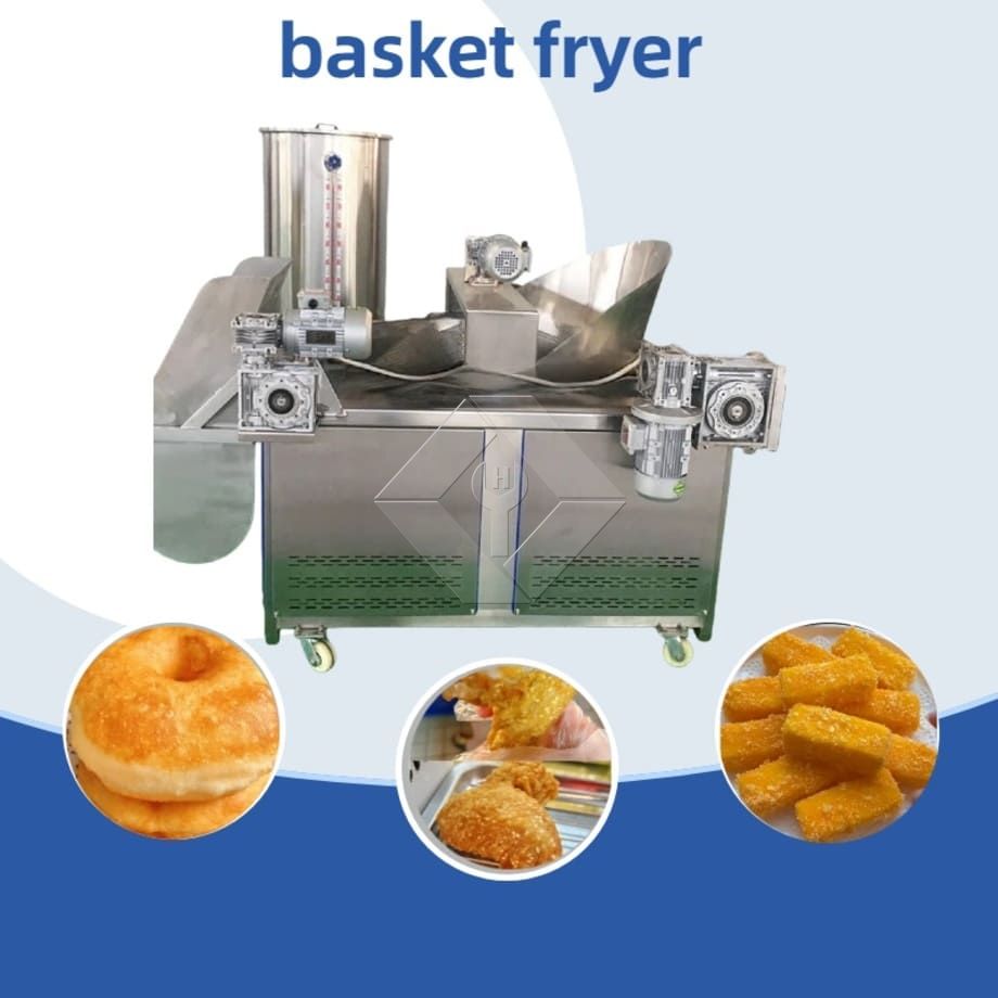 Low Investment Automatic Stirring Frying Machine Deep Fryer High Capacity Batch Frying Machine for Sale