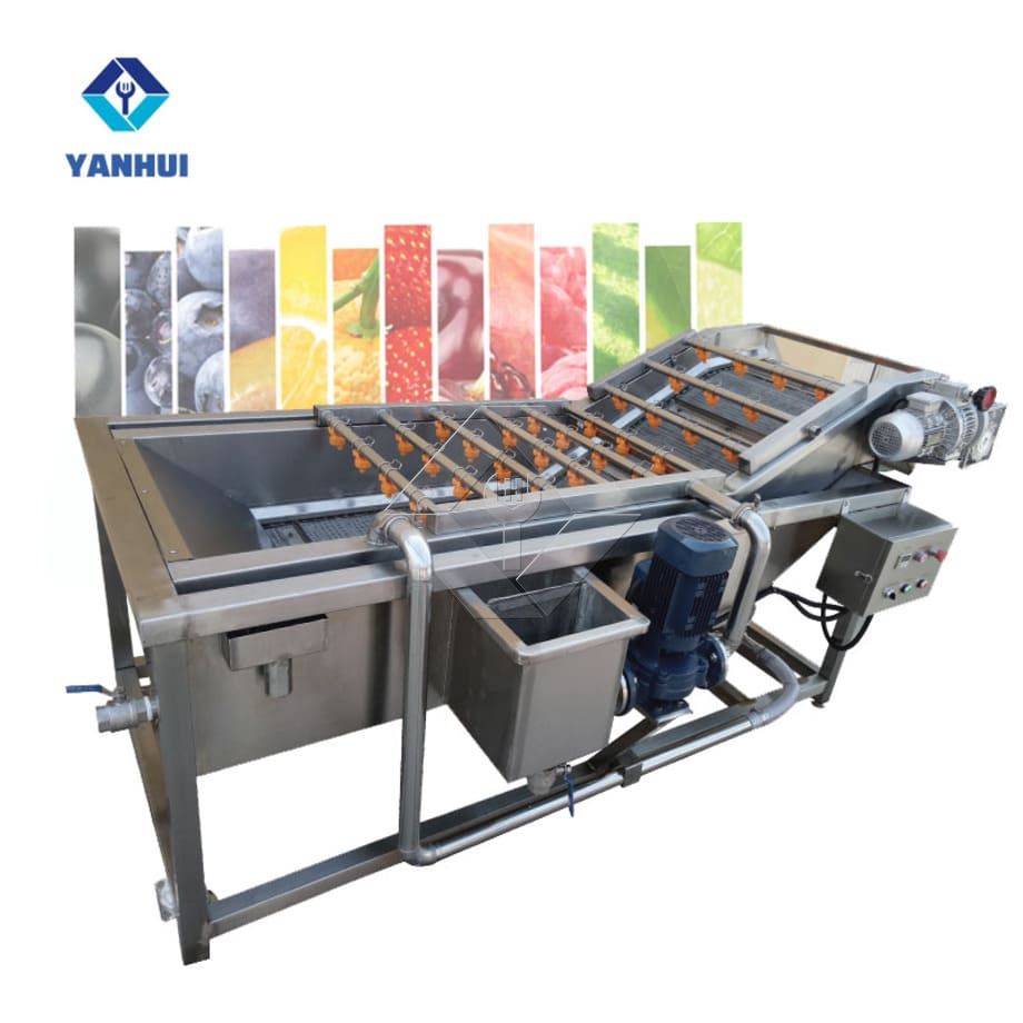 Fruit and Vegetable Washer Conveyor | Bubble Washing Machine for Efficient Produce Cleaning