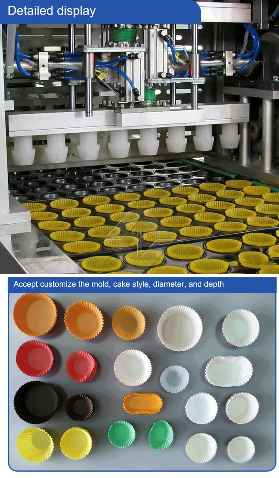 Automatic Muffin Production Line Factory Price Industrial Mini Cup Cake Making Machine to Put Cupcake Papers Automatic Muffin Production Line Factory Price Industrial Mini Cup Cake Making Machine to Put Cupcake Papers
