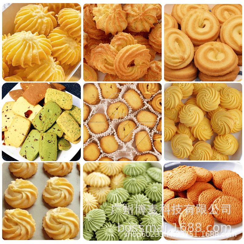 Automatic Shaped Cookie Making Machine with Interchangeable Dies for Customized Biscuit Production and High-Output Industrial Use