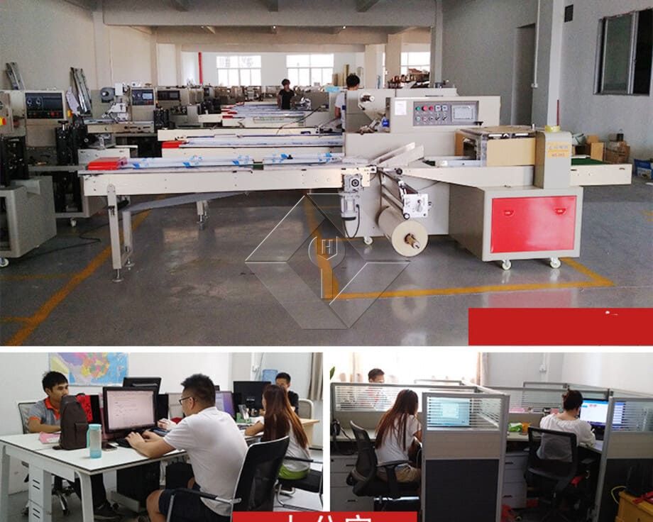 Horizontal Pillow Incense Sticks Noodles Packaging Frozen Fruits Sandwich Food Flow Packing Machine