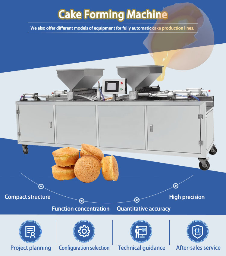 Cake Depositor Layer Cake Cupping Production Line Cake Depositor Layer Cake Cupping Production Line