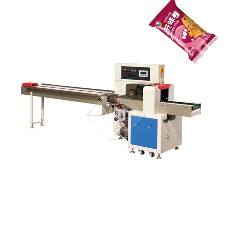 Horizontal Pillow Incense Sticks Noodles Packaging Frozen Fruits Sandwich Food Flow Packing Machine
