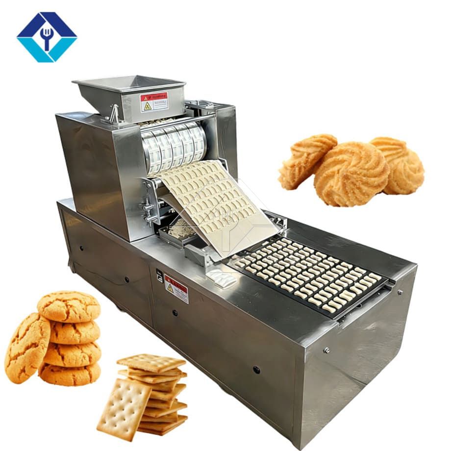 Automatic Biscuit Machine Small Mini Electrical Soft Hard Biscuit Making Machine Peach Pastry Machine Factory Price