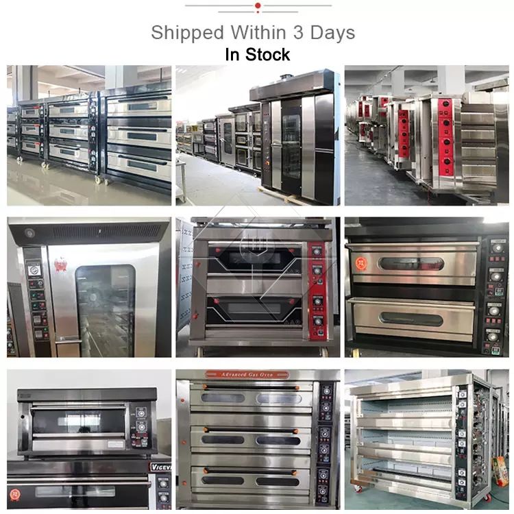 Hot Sale New Bakery Gas Oven for Double Deck 4 Trays Baking Oven