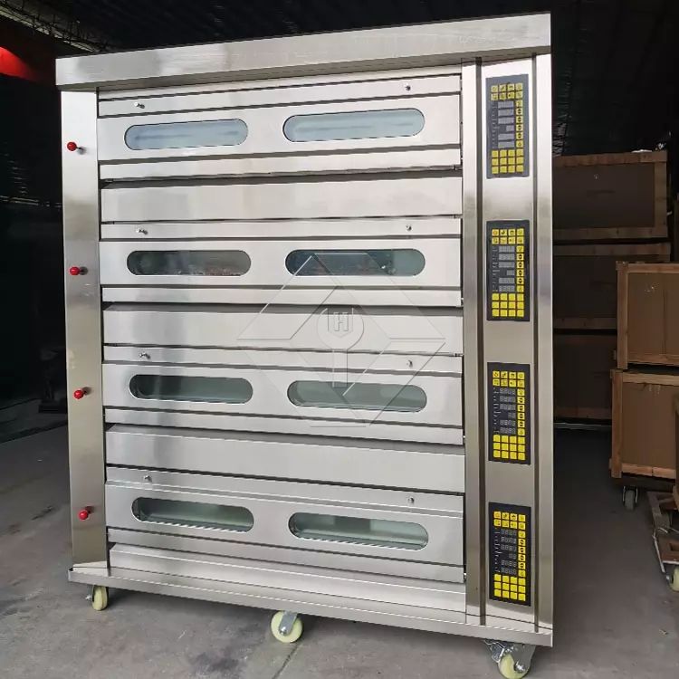 Hot Sale New Bakery Gas Oven for Double Deck 4 Trays Baking Oven