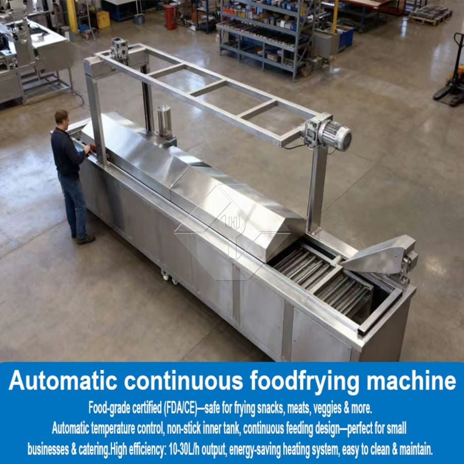 Electric Chicken Fryer Machine Chicken Deep Fryer Machine Automatic Continuous Fryer hamburger Frying Machine with Conveyor